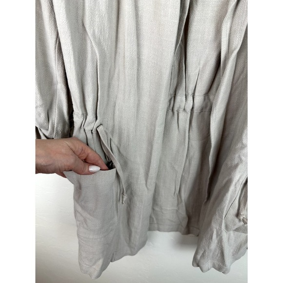 NWT Bobi Drawstring Blazer in Putty size LARGE retail: $155 - Picture 2 of 7